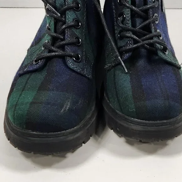 SO Women’s Green Plaid Boots Size 6 - Picture 5 of 5